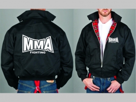 MMA Fighting  Bunda Harrington s hrejivou podšívkou farby RED TARTAN, obojstranné logo (s kapucou iba v čiernej farbe je za 42,90euro) 